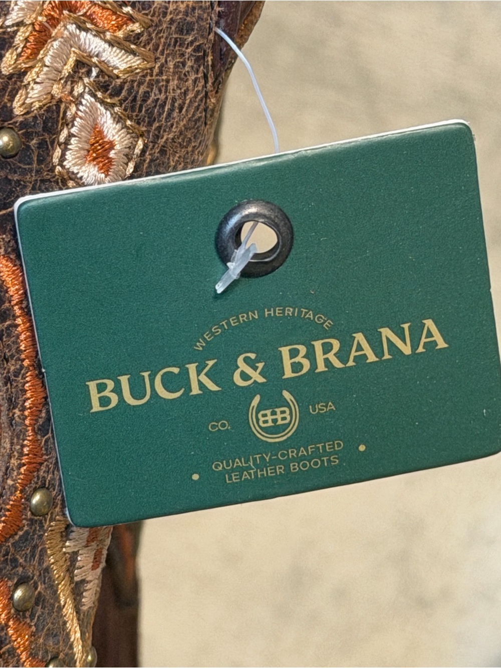Buck & Brana *NEW* Franny Crack Women's Boot w/Fringe in Honey. Size 8.5 - Picture 9 of 16